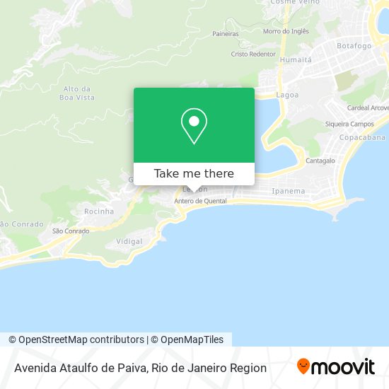 Mapa Avenida Ataulfo de Paiva