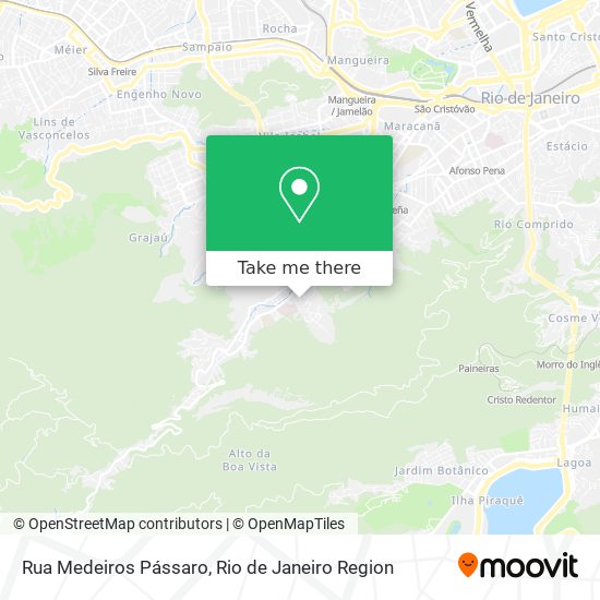 Mapa Rua Medeiros Pássaro