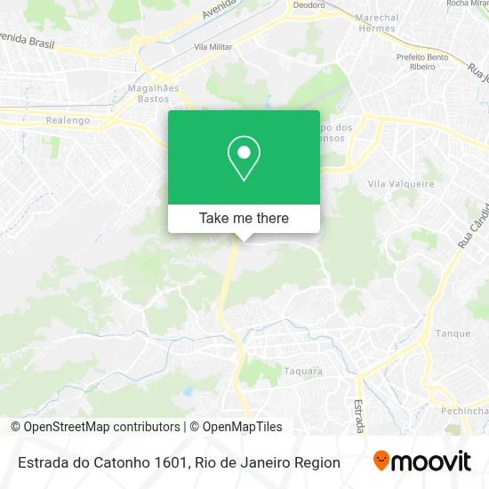 Estrada do Catonho 1601 map