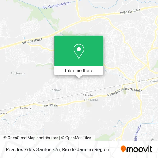 Rua José dos Santos s/n map