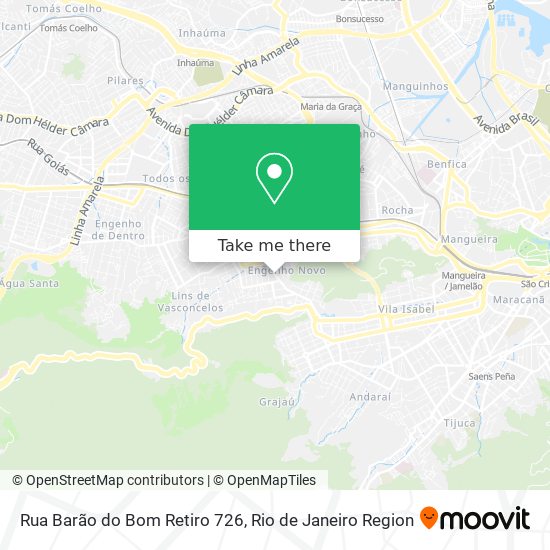 Mapa Rua Barão do Bom Retiro 726
