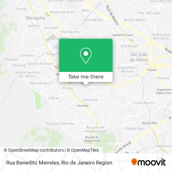 Rua Benedito Meireles map