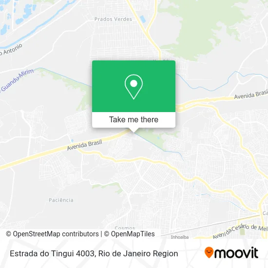 Estrada do Tingui 4003 map