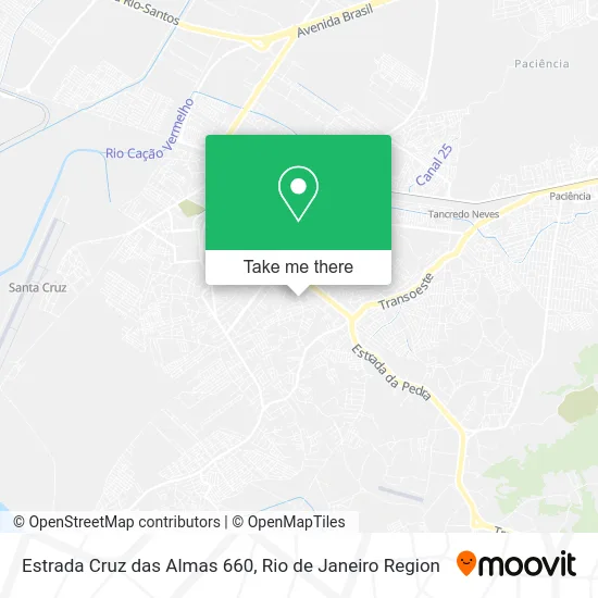 Estrada Cruz das Almas 660 map