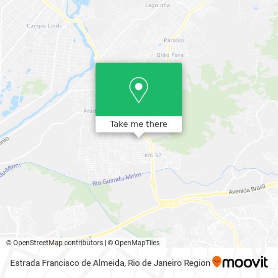 Estrada Francisco de Almeida map