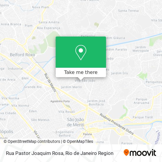 Rua Pastor Joaquim Rosa map