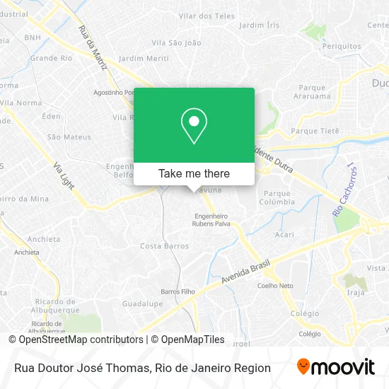Rua Doutor José Thomas map