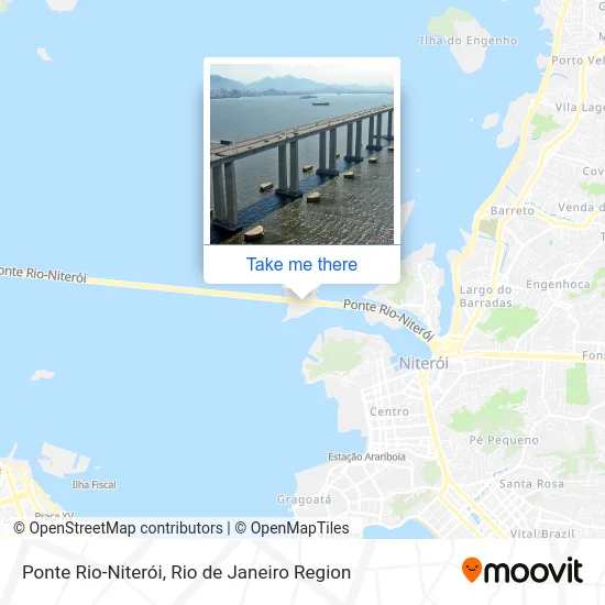 Ponte Rio-Niterói map