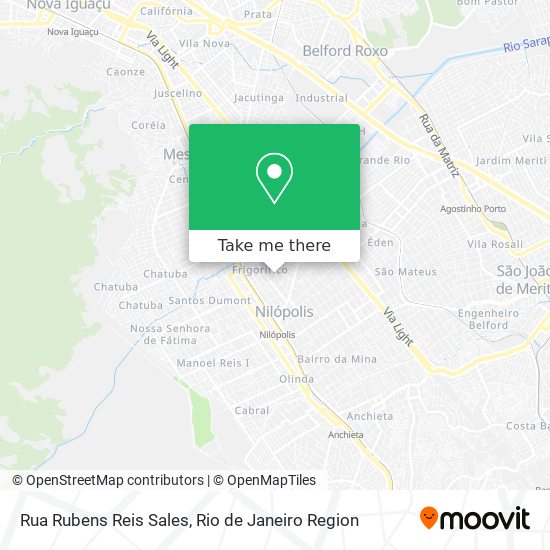 Rua Rubens Reis Sales map