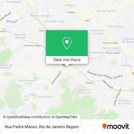 Rua Padre Manso map