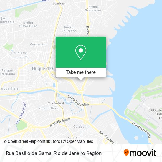 Rua Basílio da Gama map