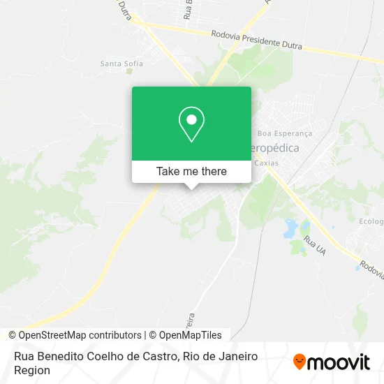 Rua Benedito Coelho de Castro map