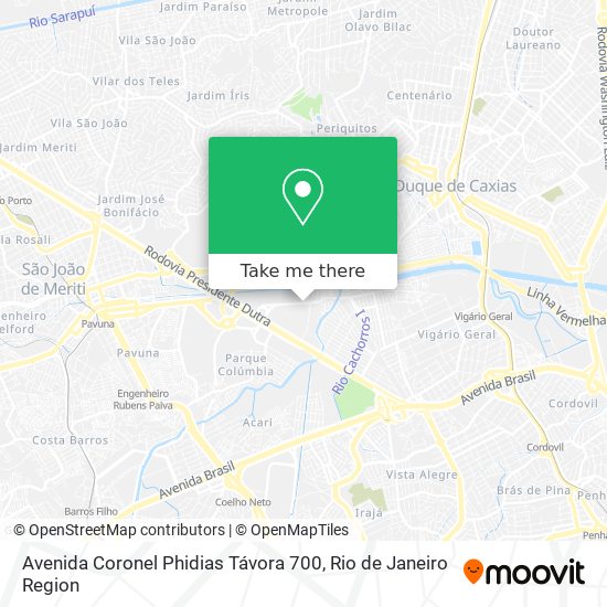 Mapa Avenida Coronel Phidias Távora 700