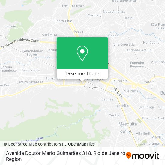 Mapa Avenida Doutor Mario Guimarães 318