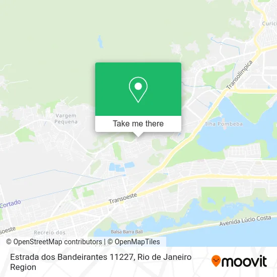 Estrada dos Bandeirantes 11227 map
