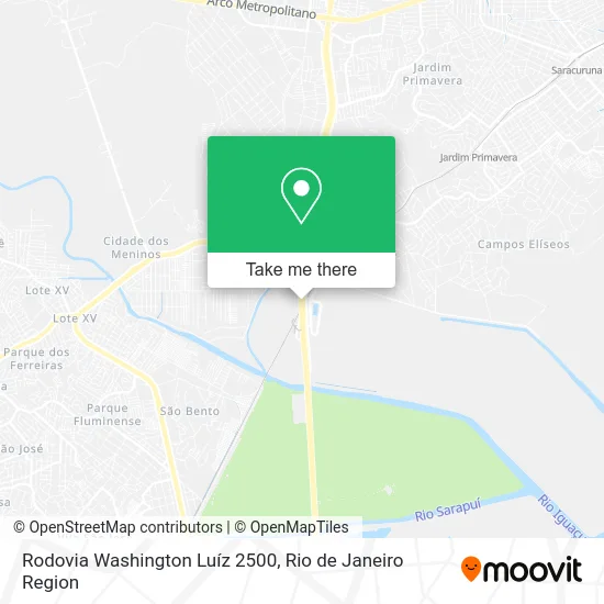Rodovia Washington Luíz 2500 map