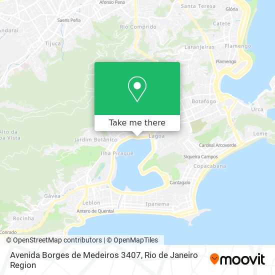 Mapa Avenida Borges de Medeiros 3407