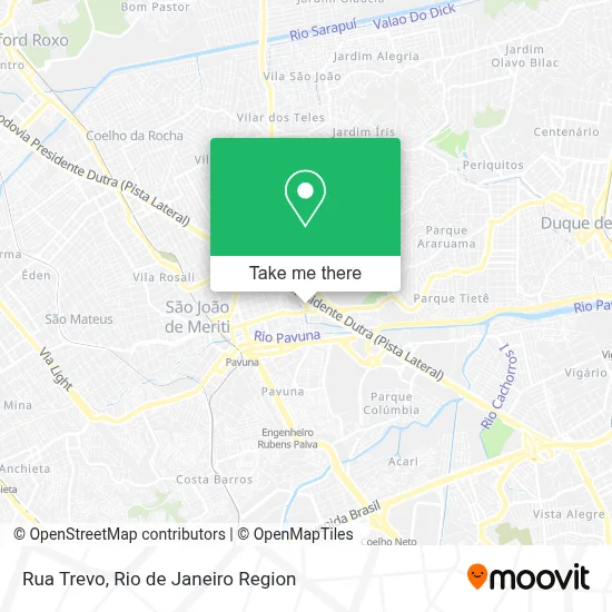 Rua Trevo map