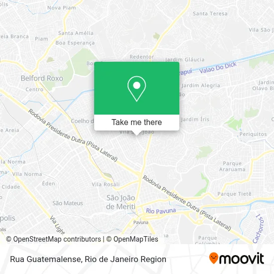 Rua Guatemalense map