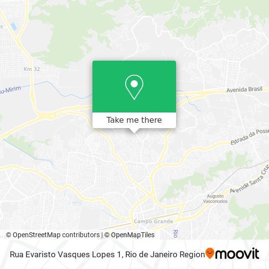 Mapa Rua Evaristo Vasques Lopes 1