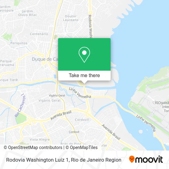 Rodovia Washington Luíz 1 map