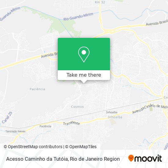 Acesso Caminho da Tutóia map