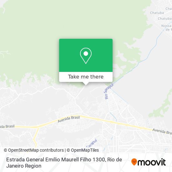 Mapa Estrada General Emílio Maurell Filho 1300