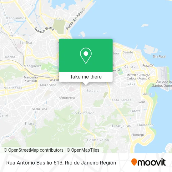 Rua Antônio Basílio 613 map