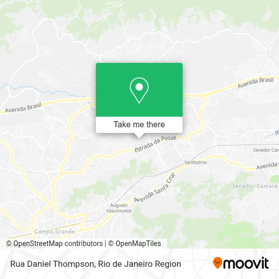 Rua Daniel Thompson map