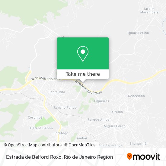 Estrada de Belford Roxo map