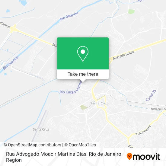 Rua Advogado Moacir Martins Dias map