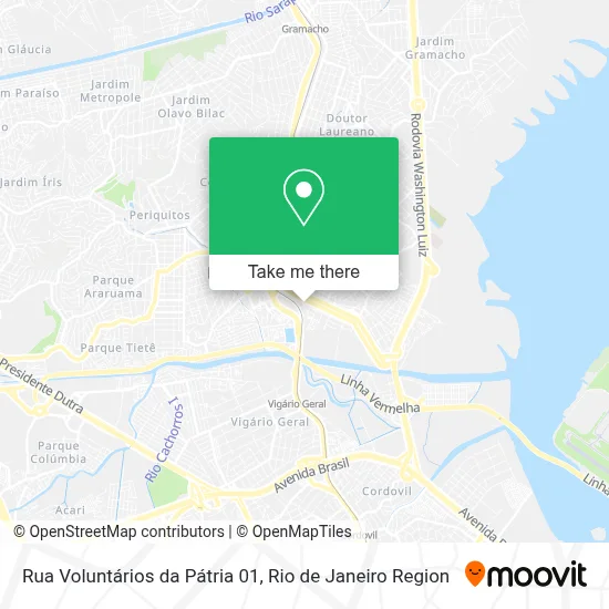 Rua Voluntários da Pátria 01 map