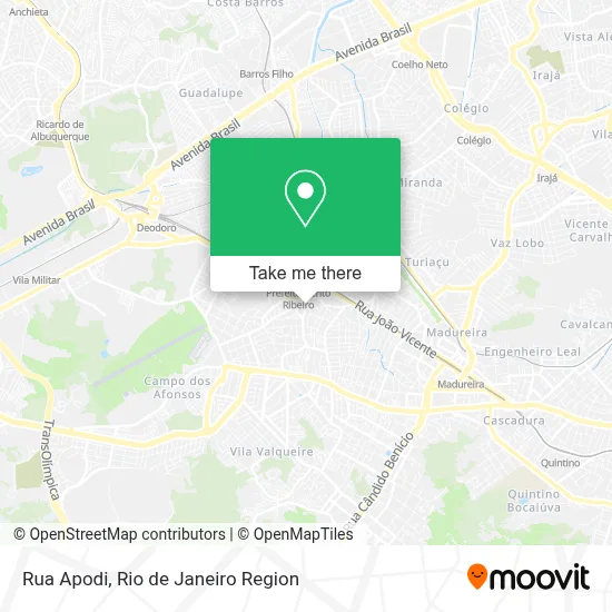Rua Apodi map