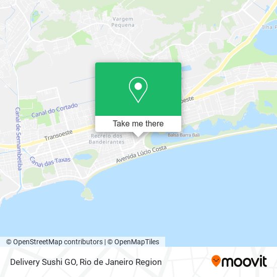 Delivery Sushi GO map