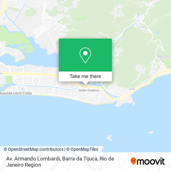 Av. Armando Lombardi, Barra da Tijuca map