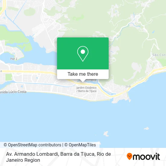 Av. Armando Lombardi, Barra da Tijuca map