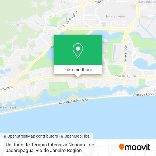 Unidade de Terapia Intensiva Neonatal de Jacarepaguá map