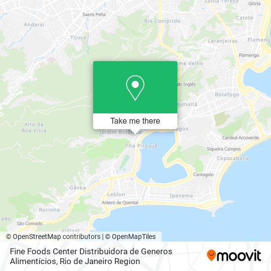 Fine Foods Center Distribuidora de Generos Alimentícios map