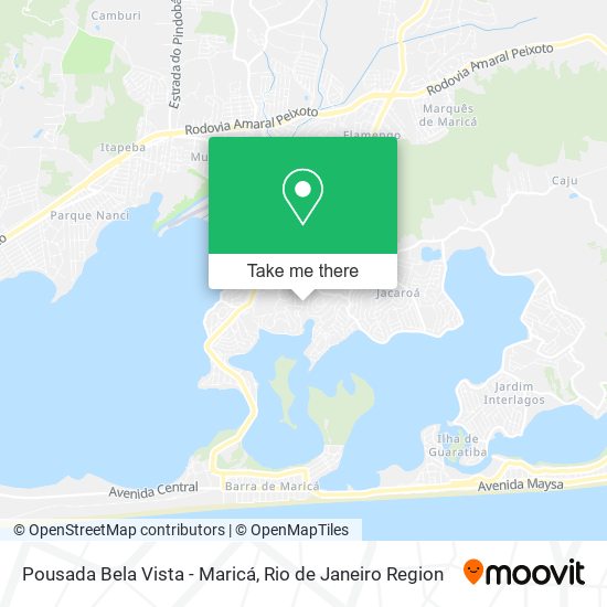 Mapa Pousada Bela Vista - Maricá