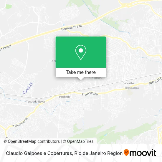 Claudio Galpoes e Coberturas map