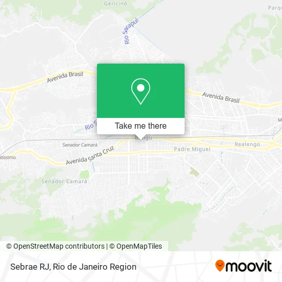 Sebrae RJ map