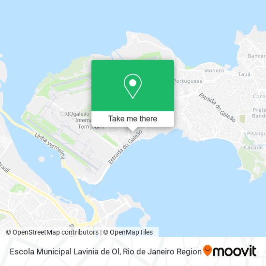 Mapa Escola Municipal Lavinia de Ol