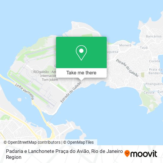 Mapa Padaria e Lanchonete Praça do Avião