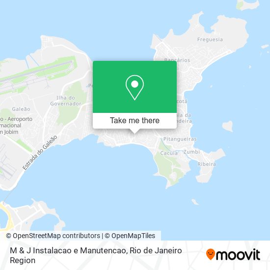 Mapa M & J Instalacao e Manutencao