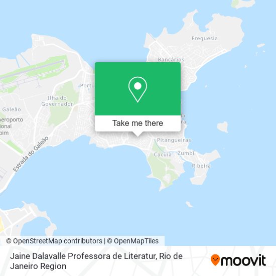 Jaine Dalavalle Professora de Literatur map