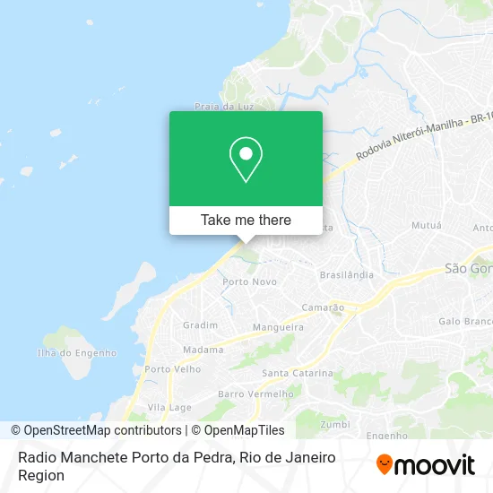 Radio Manchete Porto da Pedra map