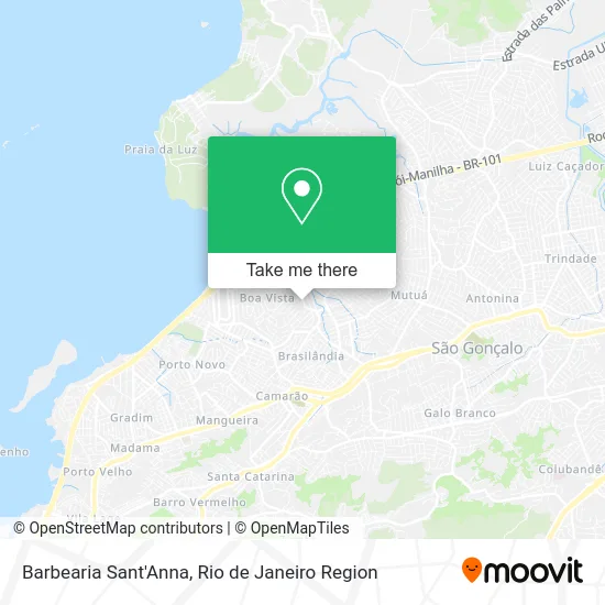 Barbearia Sant'Anna map