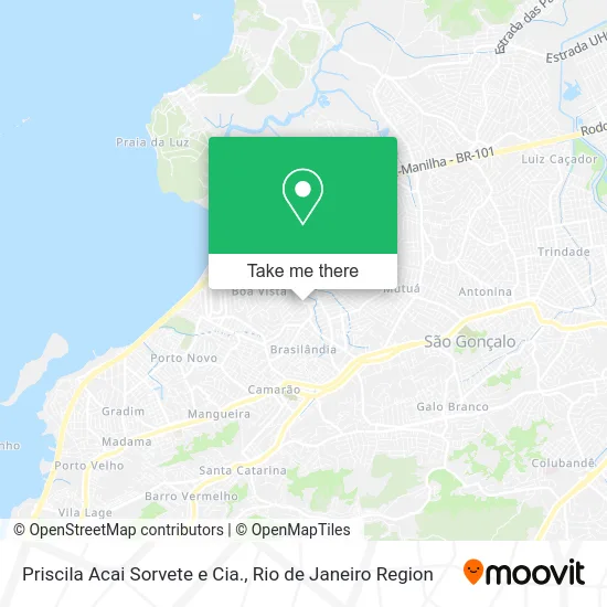 Priscila Acai Sorvete e Cia. map