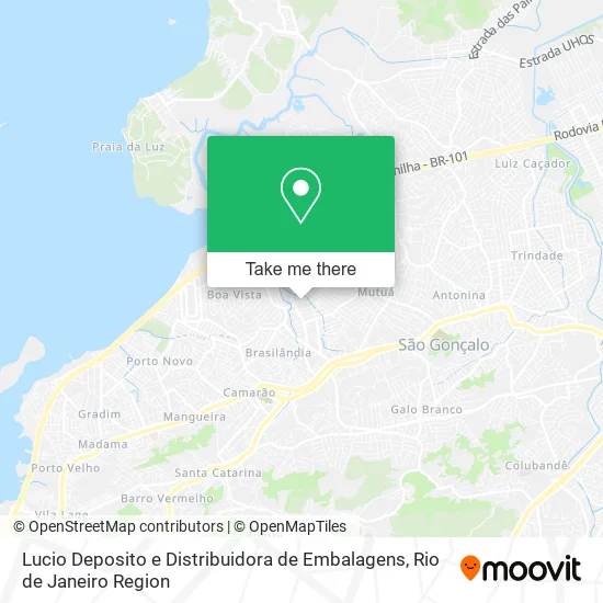 Lucio Deposito e Distribuidora de Embalagens map