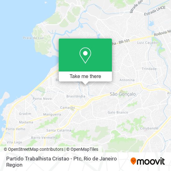Partido Trabalhista Cristao - Ptc map